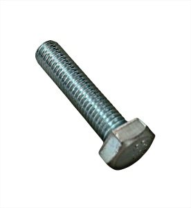 Болт DIN 933 М10х35 полная резьба шестигранная голова класс прочности 5.8 покрытие цинк